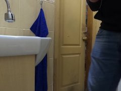 Jerking and cumming in a toilet