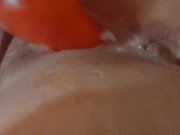 Preview 4 of Teen drips cum on dildo