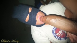 Schwanz Saugende Lippen Geben Einen Nassen, Warmen Blowjob (Deepthroat)