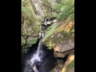 My Girlfriend Suprised me with Blowjob during Hike in Great Landscape in Austria