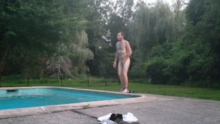 Flaco mojado desnudo Naked natación natación natural