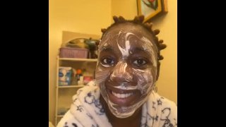 Rutina matutina - Lavando mi acné sucio espinillado Beauty Mark cara y limpiando mi piel