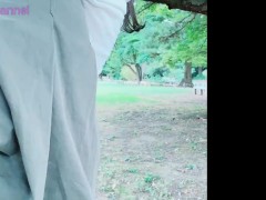 朝の公園で三回イク💛　ドキュメント汐留公園ロングバージョン💛　ドスケベ女装娘のんちゃん - Screenshot 15 of 16 - Crossdresser