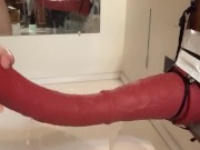 Preview 2 of wattering my absolute unit of a horse cock. potential future teaser¿