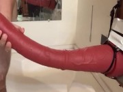 Preview 5 of wattering my absolute unit of a horse cock. potential future teaser¿