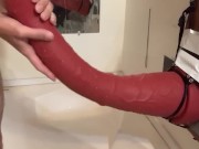 Preview 6 of wattering my absolute unit of a horse cock. potential future teaser¿