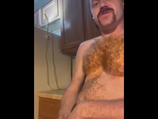 Jerking off in the Kitchen