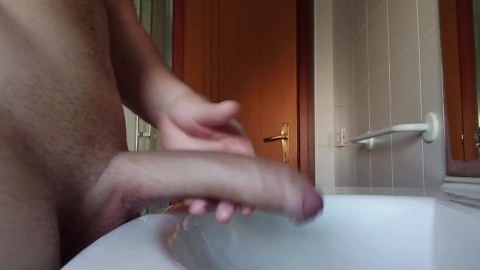 I haven't fucked for 3 months! My BIG COCK is CUMMING like crazy!