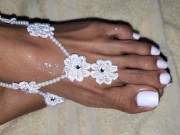 Preview 2 of Goddess Feet, is back and makes me explode with exciting Toejob