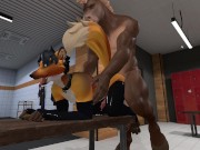 Preview 6 of Heat anthro Gay furry fox gets furry centaur's huge cock with tight ass