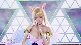 [MMD] 4MINUTE - Alza il volume Ahri Sexy Kpop Dance League of Legends Uncensored Hentai 4K 60FPS