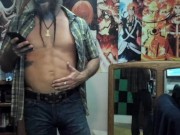 Preview 3 of Live streaming in my cowboy clothes (part 2)