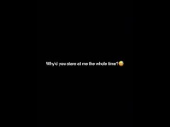 A bartender cheats with me after Club! Snapchat 4/16