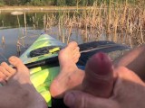 Risky Kayak Masturbation & Orgasm While Out On The Lake