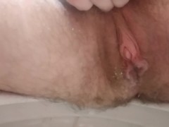 Quick piss in the toilet, had to go pretty bad