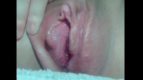 (ftm) edging my big clit & swollen pussy