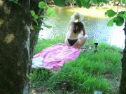Preview 4 of SOLO GIRL EXHIBITING OUTDOOR AT THE RIVER