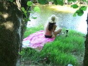 Preview 5 of SOLO GIRL EXHIBITING OUTDOOR AT THE RIVER