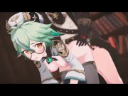 Preview 5 of hentai 3d porn green hair babe fuck
