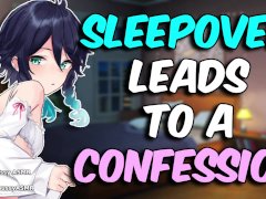 [ASMR] Sleepover with Femboy Friend Ends with a CONFESSION