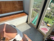 Preview 4 of Sweet blowjob on ferris wheel at Amusement park