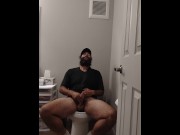 Preview 4 of Cum with me in the bathroom. Uncut Unedited Cumshot
