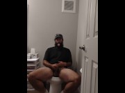 Preview 5 of Cum with me in the bathroom. Uncut Unedited Cumshot