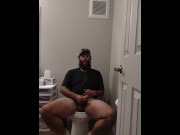 Preview 6 of Cum with me in the bathroom. Uncut Unedited Cumshot