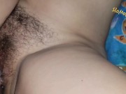 Preview 3 of Watch as her pussy gets more hairy each time I fuck her. Hairy pussy creampie compilation.