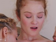 Preview 2 of ULTRAFILMS Hot lesbian trio Nancy A, Sofilie and Kelly Collins having passionate sex on the bed