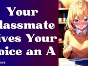 Preview 1 of [F4M] Your Classmate Gives Your Voice An A | Classmates to Lovers ASMR Audio Roleplay