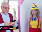 Preview 6 of Freaky Fembots - Young Looking Robot Babe Coco Lovelock Gets Her Pussy Used And Drilled By Old Stud
