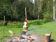 Hot brunette doggystyle anal in the woods - Screenshot 2 of 16 - Anal Creampie