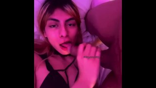 Teenage Slutty Femgirl Who Tastes Precum Is Spread By Monster Cock
