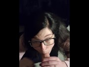 Preview 6 of Painting Nerdy Slut's Cute Face with Cum