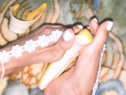 Preview 4 of Goddess Feet gives me tight footjob & toejob
