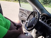 Preview 2 of Masturbating in my car and cumming outside