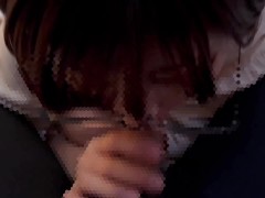 メガネ女子ががむしゃらにち〇ぽをしゃぶり尽くしちゃう♡ cum in mouth glasses