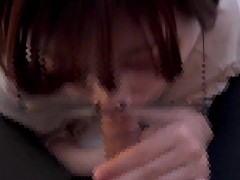 メガネ女子ががむしゃらにち〇ぽをしゃぶり尽くしちゃう♡ cum in mouth glasses - Screenshot 13 of 16 - Pov Blowjob