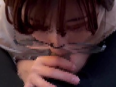 メガネ女子ががむしゃらにち〇ぽをしゃぶり尽くしちゃう♡ cum in mouth glasses - Screenshot 3 of 16 - Pov Blowjob
