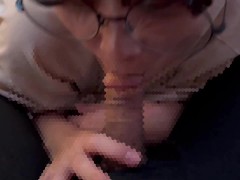 メガネ女子ががむしゃらにち〇ぽをしゃぶり尽くしちゃう♡ cum in mouth glasses - Screenshot 6 of 16 - Japanese Blowjob