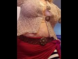 Belly Dancing, Voluptuous Tits Ass and Shaking Hips, BBW Rolls Stomach Control
