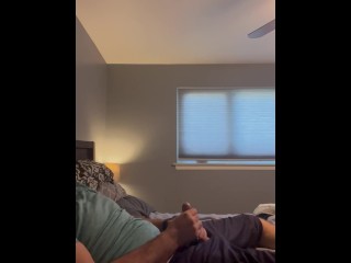 Thick Bearded Husband Jerks off for his Wife, Part 1 of 5 - getting Hard