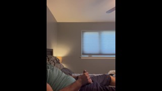 Thick bearded husband jerks off for his wife, Part 1 of 5 - Getting hard
