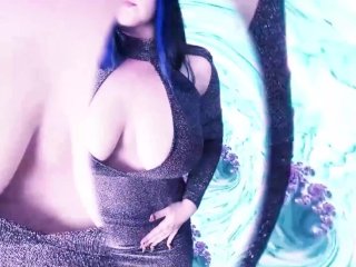 big tits goth, breast worship, solo female, body worship