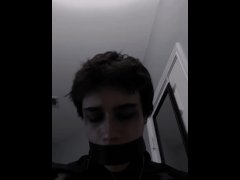 Cute Goth Boy Whimpers for You While Playing With His Wet Cock *Male Whimpering