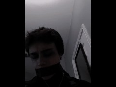 Goth boy plays with his dick for you *Male Whimpering, Moaning*
