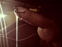 Shooting long ropes of cum after an hour long edging session