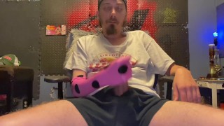 Pocka Dot Glove Masturbation