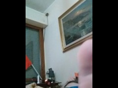 Male feet with moving soles and toes